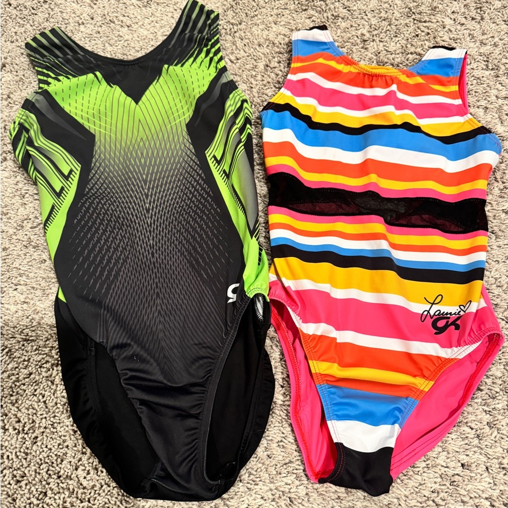 Two GK gymnastics leotards